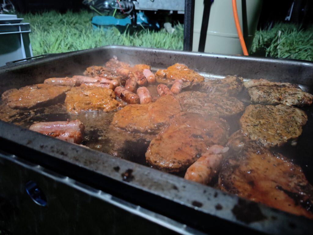 Grillen auf dem Rennen